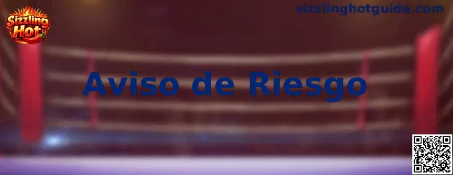 Aviso de riesgo y recomendaciones de juego responsable de Sizzling Hot